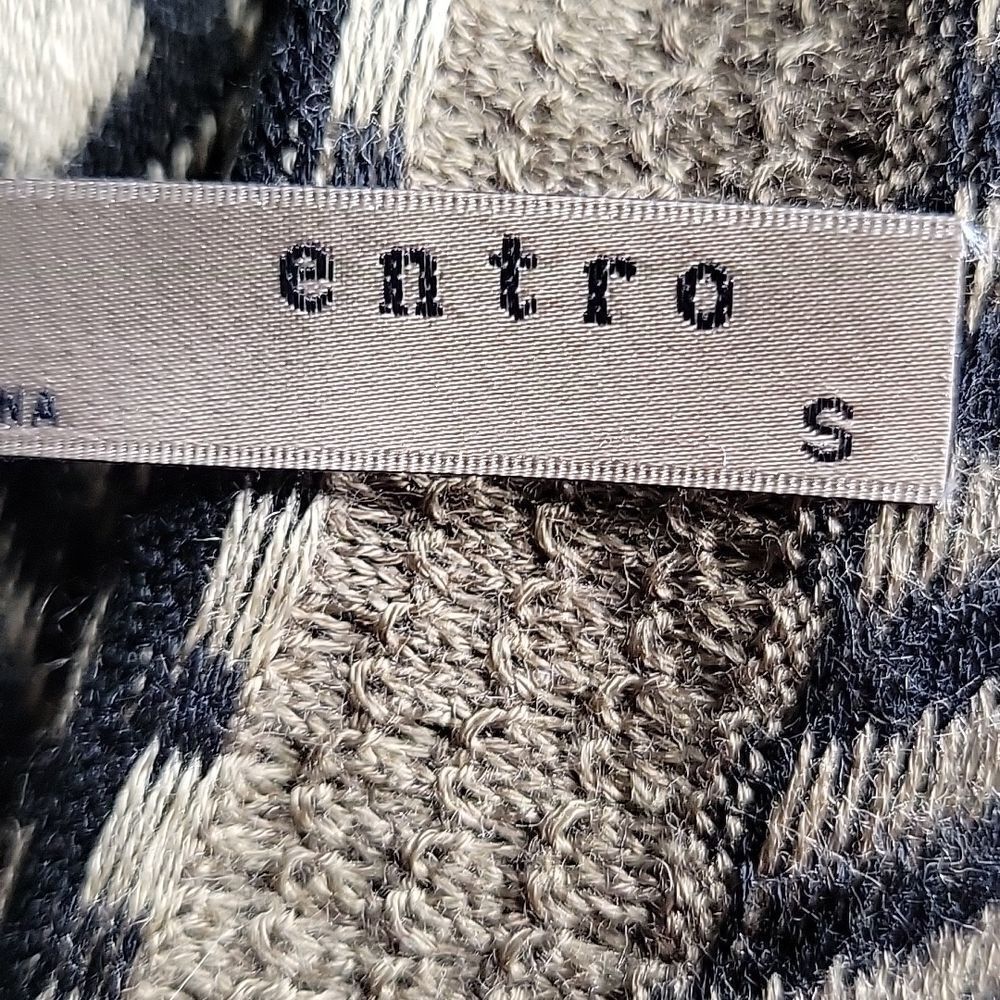 ENTRO Black/Brown/Tan Navajo Pattern Cape Sweater Small - Picture 7 of 7